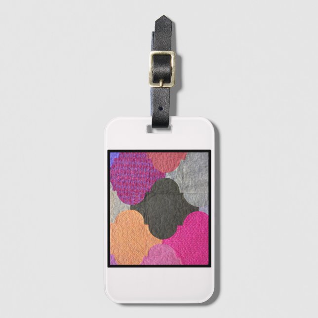 Klokt arabisk nattresgodstagg bagagebricka (Framsida vertikal)