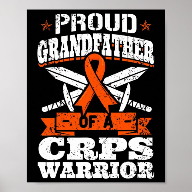 Klokt farfar till en Crps Warrior Rsd-medvetenhet Poster (Framsidan)