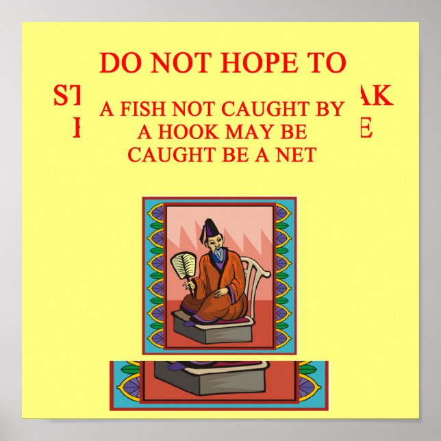 klokt kinesiskt ordspråk, klokt kinesiskt ordspråk poster (Framsidan)