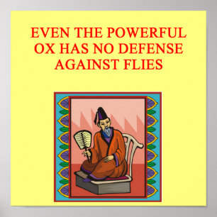 klokt kinesiskt ordspråk poster