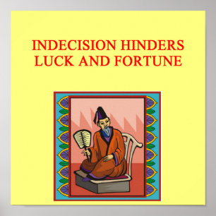 klokt kinesiskt ordspråk poster