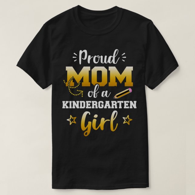 Klokt mamma av en barnflicka 1:a dagen tillbaka ti t shirt (Design framsida)