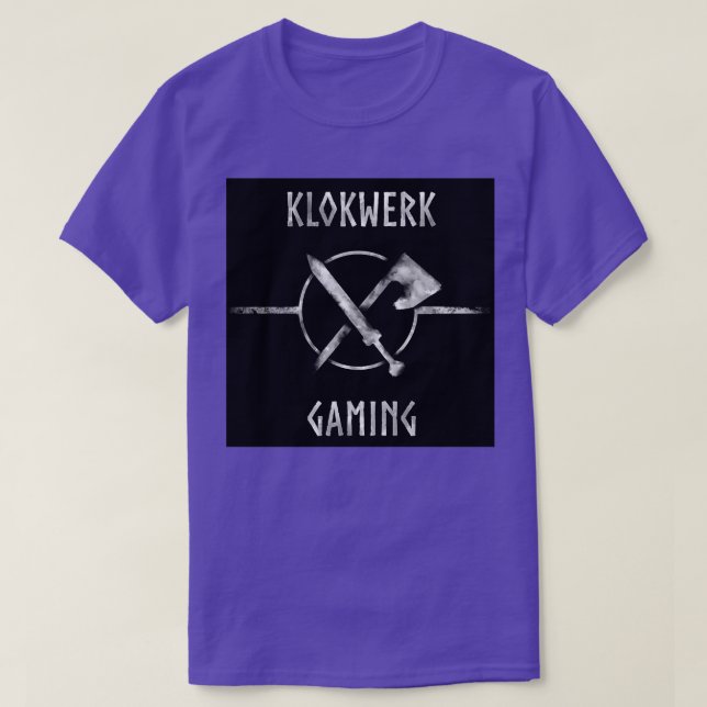 Klokwerk Gaming T Shirt (Design framsida)
