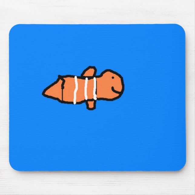 Klonad fisk musmatta (Framsidan)