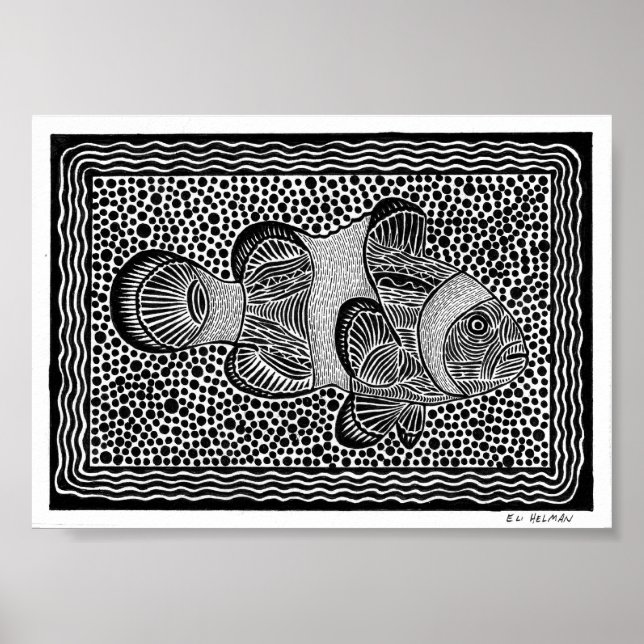 Klonad fisk poster (Framsidan)