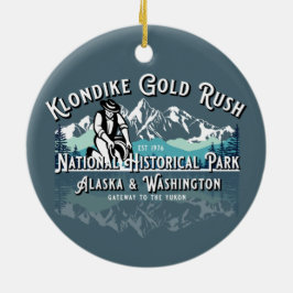 KLONDIKE GULD RUSH NATIONAL HISTORICAL PARK JULGRANSPRYDNAD KERAMIK