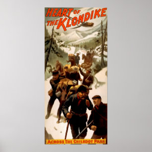 KLONDIKE GULDRUSCH 1897 POSTER