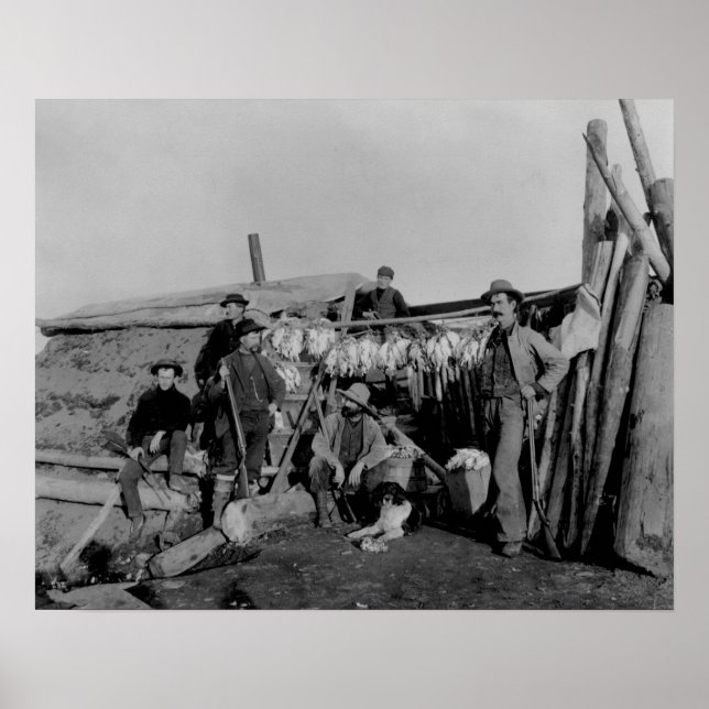 Klondike manar efter jakt på ptarmigan i Nome Poster (Framsidan)