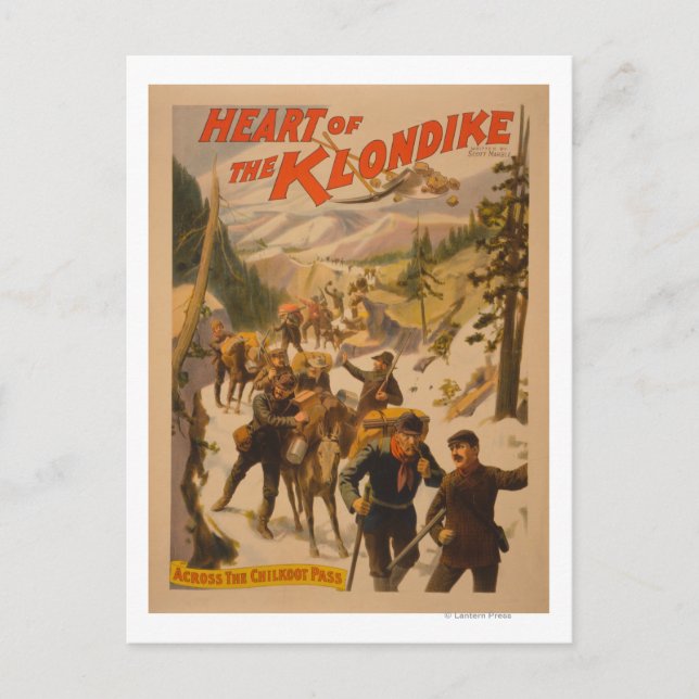 Klondike-själen - över Chilkoot-passet Vykort (Framsida)