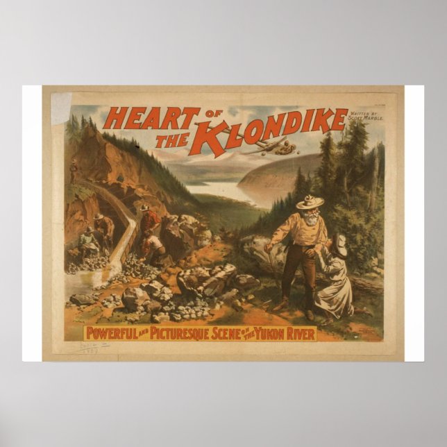 Klondike, "Yukon River" Retro-teater Poster (Framsidan)
