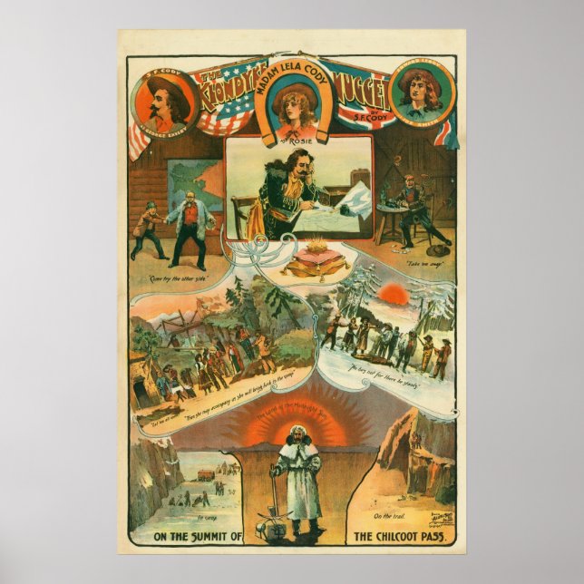 "Klondyke Nugget" Poster, ca 1898 Poster (Framsidan)
