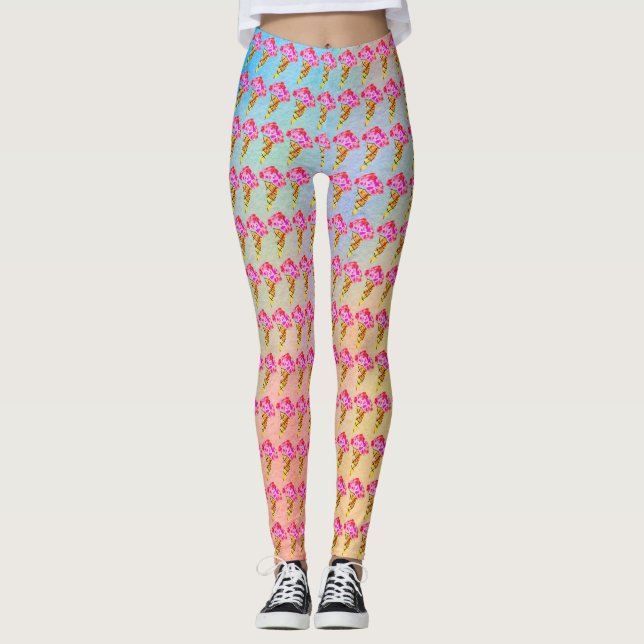 Klongrädda Kon Kvinnors bensin Leggings (Framsida)