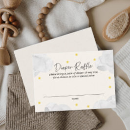 Kloning Könsneutrala babyskor Diaper Raffle Visitkort