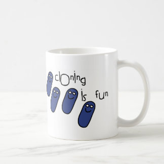 Kloningen är rolig kaffemugg