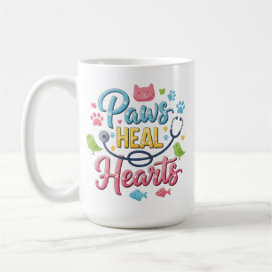 Klor botar hjärtan - Söt veterinärprofessionell Kaffemugg