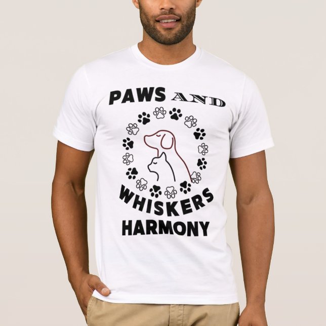 Klor Förenade i en Cirkeln av Kärlek" T Shirt (Framsida)