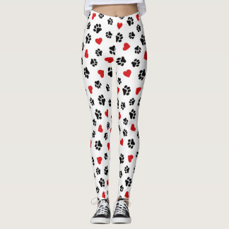Klor & Hjärtan – Kärlek till Hundar Leggings