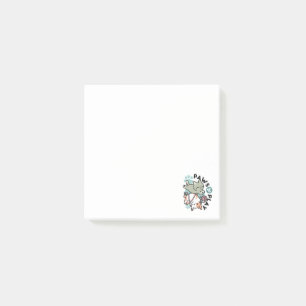 Klor och lek – Bedårande kattillustration Post-it Block