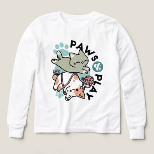 Klor och lek – Bedårande kattillustration T Shirt