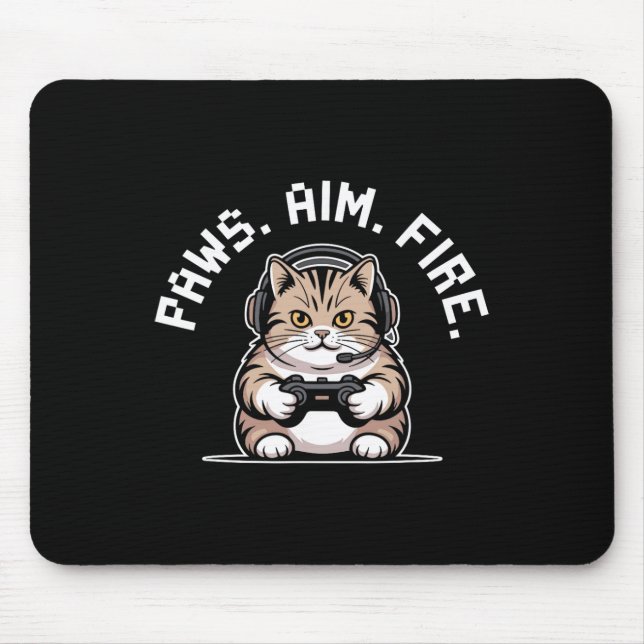 Klor Sikta Eld Kattspelare Respawning Män Kvinnor Musmatta (Framsidan)