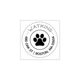 Kloravtryck Returadress Stämpel