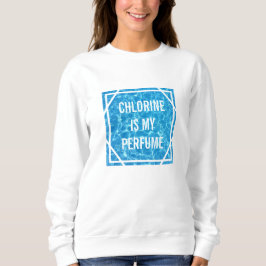 Klorin är min Parfym-simming Bassäng Typografi T Shirt
