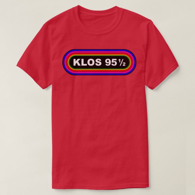 KLOS 95 12 RADIO VINTAGE REKREATION T SHIRT (Design framsida)