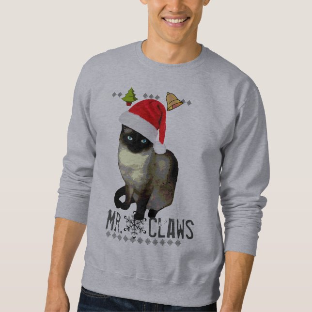 "Klöser Herr" den fula julskjortan för den Siamese Sweatshirt (Framsida)