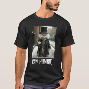 Kloss Humbug Rolig Katt Jul Djur Högtid Foto S T Shirt