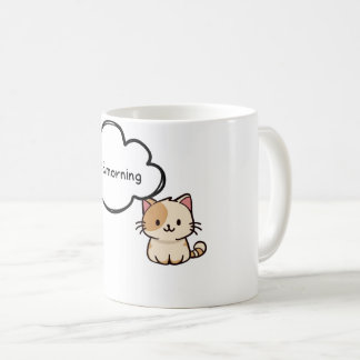 Klossar & Avslappnad: Bedårande svart-vit kattkaff Kaffemugg