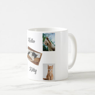 Klossar & Avslappning: Bedårande svart-vit kattkaf Kaffemugg