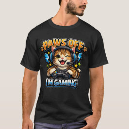Klossar Bort Jag Spelar Rolig Katt Spelare T-Shirt