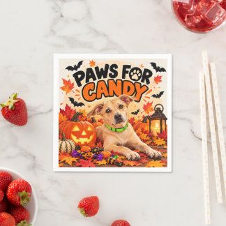 Klossar för godis Halloween Hundparty Servett