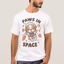 Klossar i rymden Rolig Astronaut Katt T-Shirt – Co