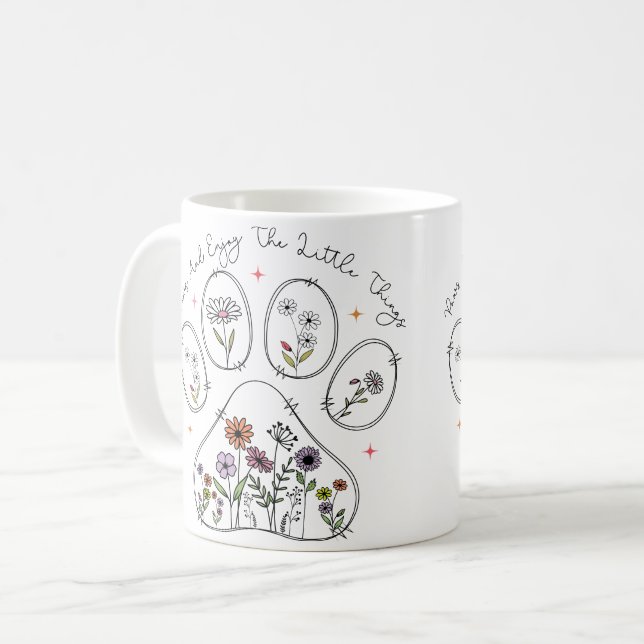 Klossar & njut av de små sakerna kaffemugg (Framsida vänster)