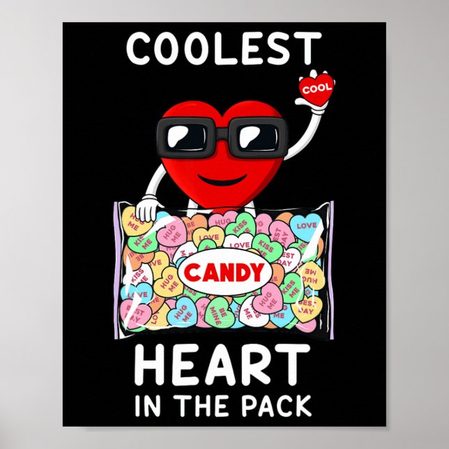 Klost hjärta i Roligten Valentines day Toddl Poster (Framsidan)