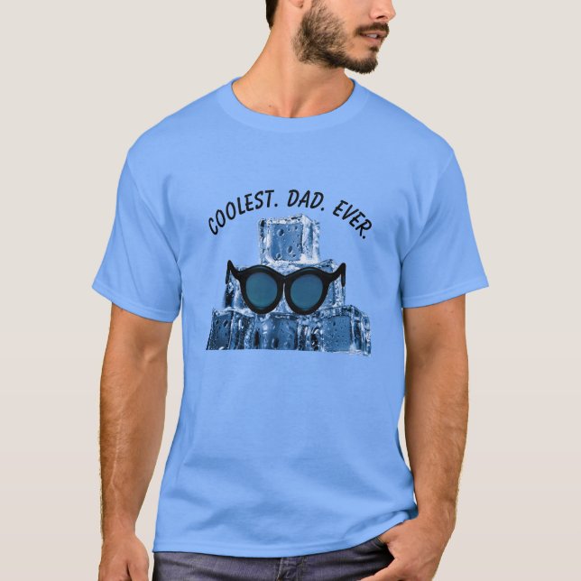 Klost. Pappa. Aldrig. Sunglass Ice Cubes T Shirt (Framsida)