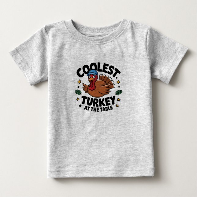 Klost Turkiet på middagen Bord Thanksgiving T Shirt (Framsida)