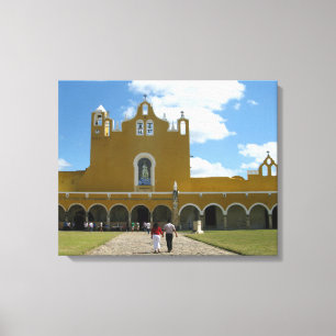 kloster i Izamal, Yucatán / Mexiko Canvastryck