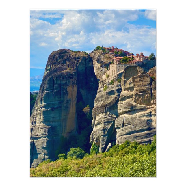 kloster i Meteora, Grekland Fototryck (Framsidan)