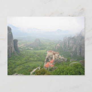 kloster i Meteora, Grekland Vykort