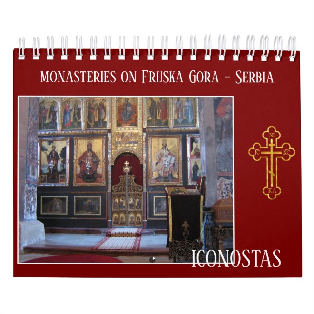 kloster på Fruska Gora ikonostas Serbien Kalender (Omslag)