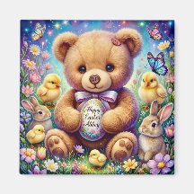 KLOSTER ~ Påsk Teddy ~ Magnet