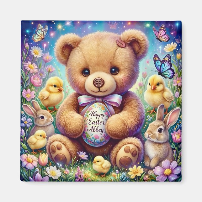 KLOSTER ~ Påsk Teddy ~ Magnet (Framsidan)
