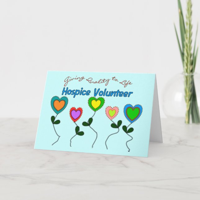 Klosterhärbärgevolontärskjortor och gåvor tack kort (Framsida)