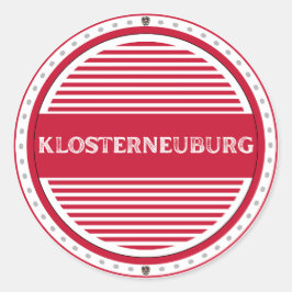 Klosterneuburg Stadens Stolthet Emblem Österrikisk Runt Klistermärke