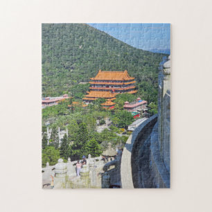 Klostret Hong Kong Lantau-kloster Pussel