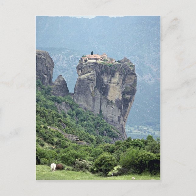 Klostret i Meteora, Grekland, Europa Vykort (Framsida)