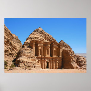 Klostret Petra Jordan Poster