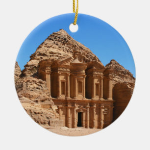 Klostret Petra Jordanien Julgransprydnad Keramik